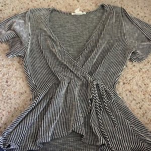 Striped low cut